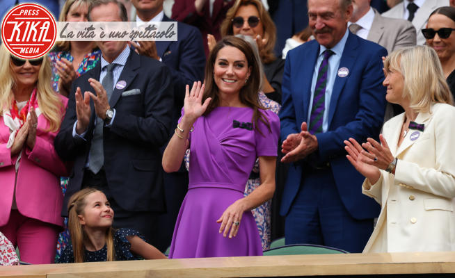 Principessa Charlotte Elizabeth Diana, Kate Middleton - Wimbledon - 14-07-2024 - Standing ovation per Kate Middleton a Wimbledon