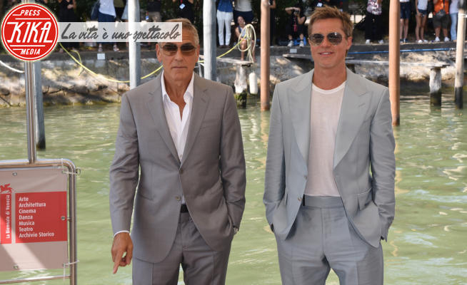 Brad Pitt, George Clooney - Venezia - 01-09-2024 - Venezia 81, Pitt e Clooney: i 