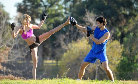 Brandi Glanville si prepara alla prova costume - Foto - Kikapress.com